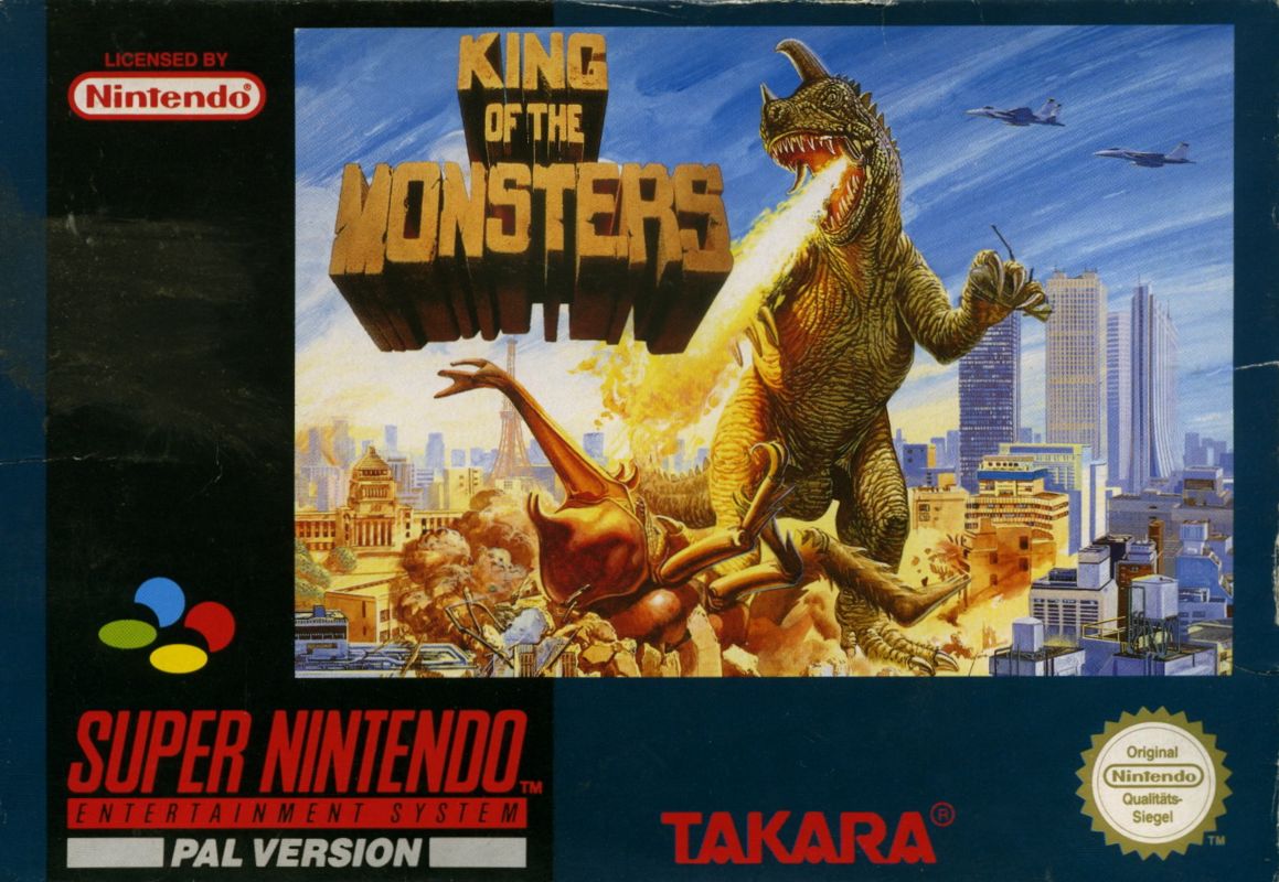 King of the Monsters box art for Sega Mega Drive